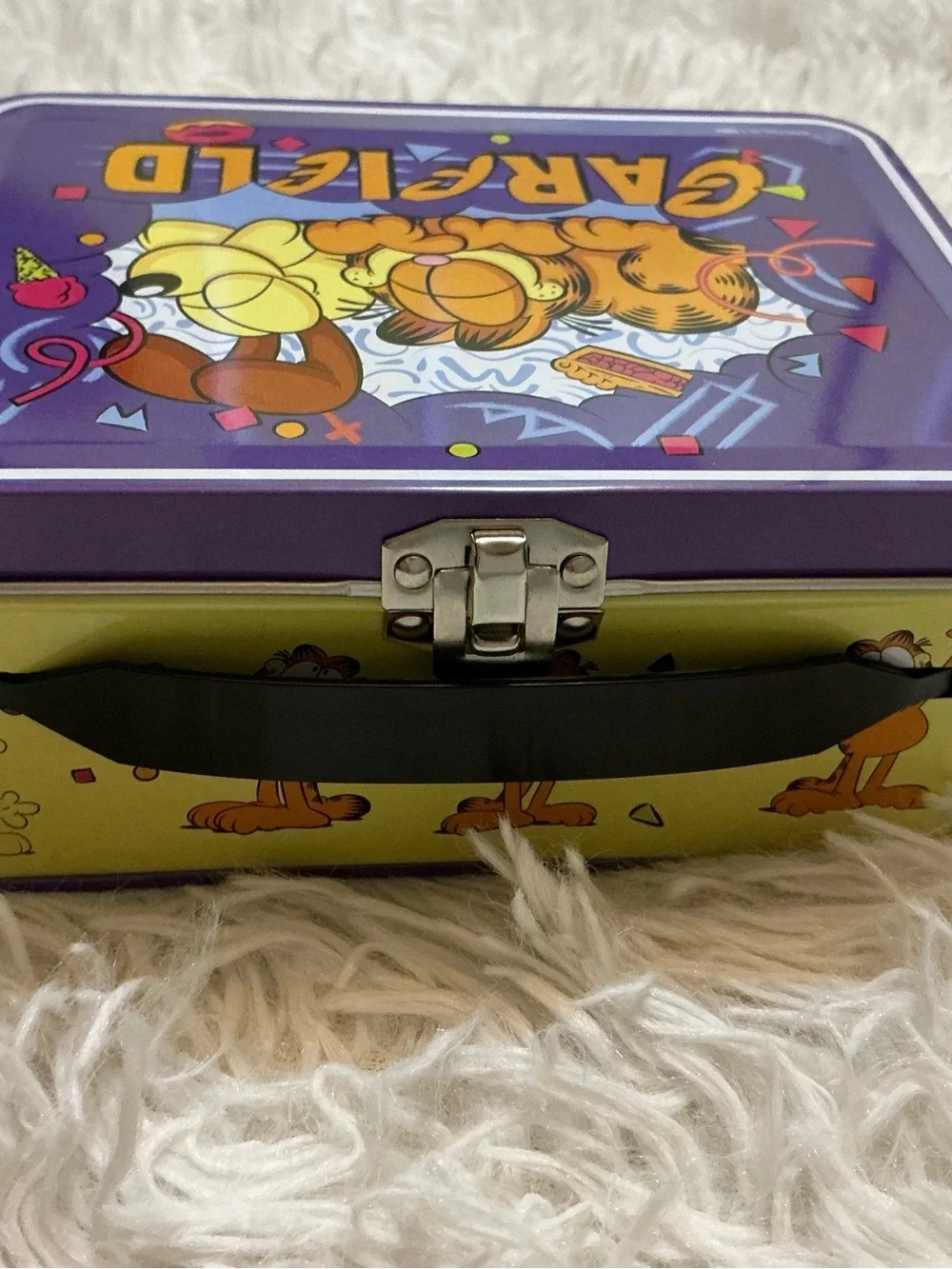 Nickelodeon Garfield and Odie Mini Tin Metal Lunch Box Storage Case
